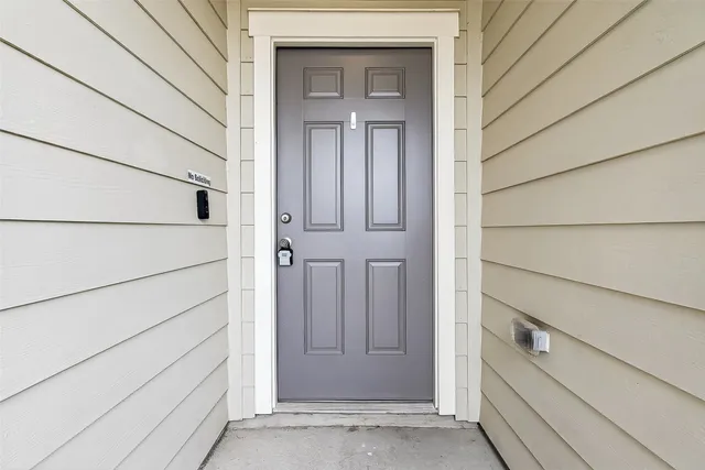 a view of front door
