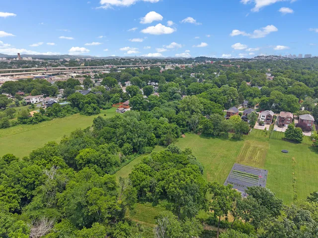 a view of a lake view with a large trees