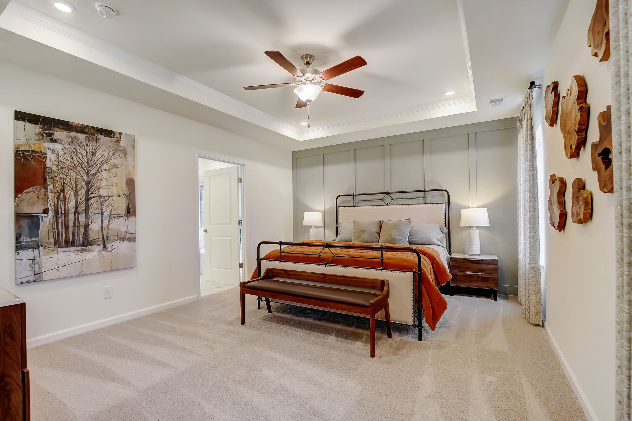 32519 Vly Redstem Way Fulshear, TX 77441 - Photo 8 of 16 The Palmer- First Floor Primary Suite. The sample image is a staged model, to be used for illustrative purposes only. Upgrades, options, and colors will vary.