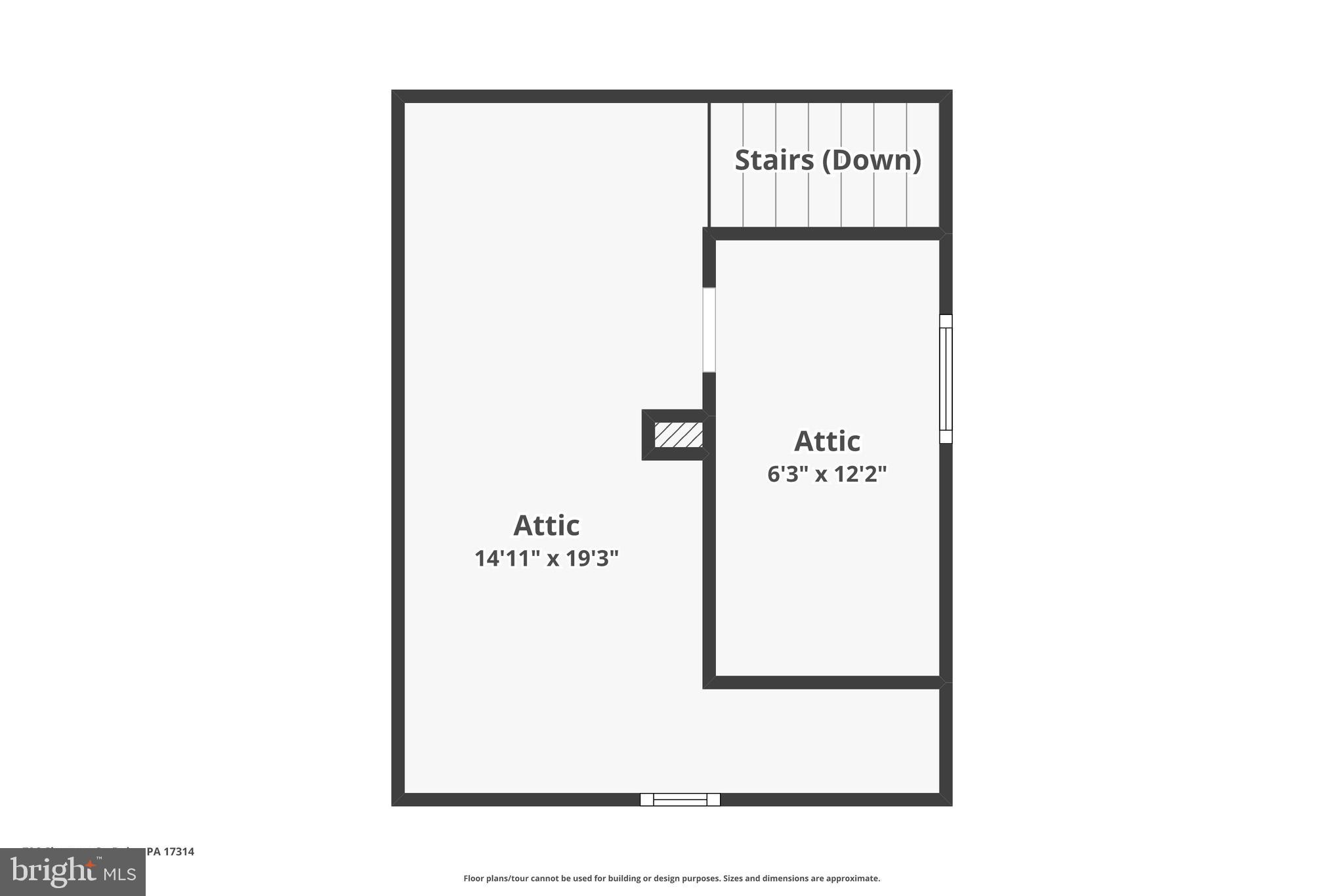 706 Chestnut Street Delta, PA 17314 - Photo 86 of 86 Attic Floor Plan