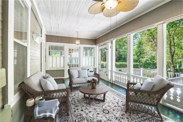 a view of a house with porch