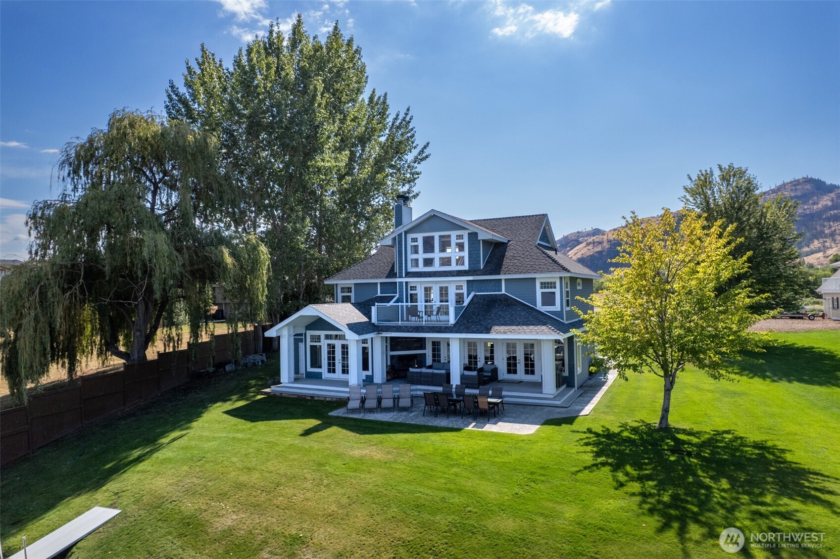 72 Boundary Point Road Oroville, WA 98844 - Photo 2 of 40 aerial view of a house with a big yard
