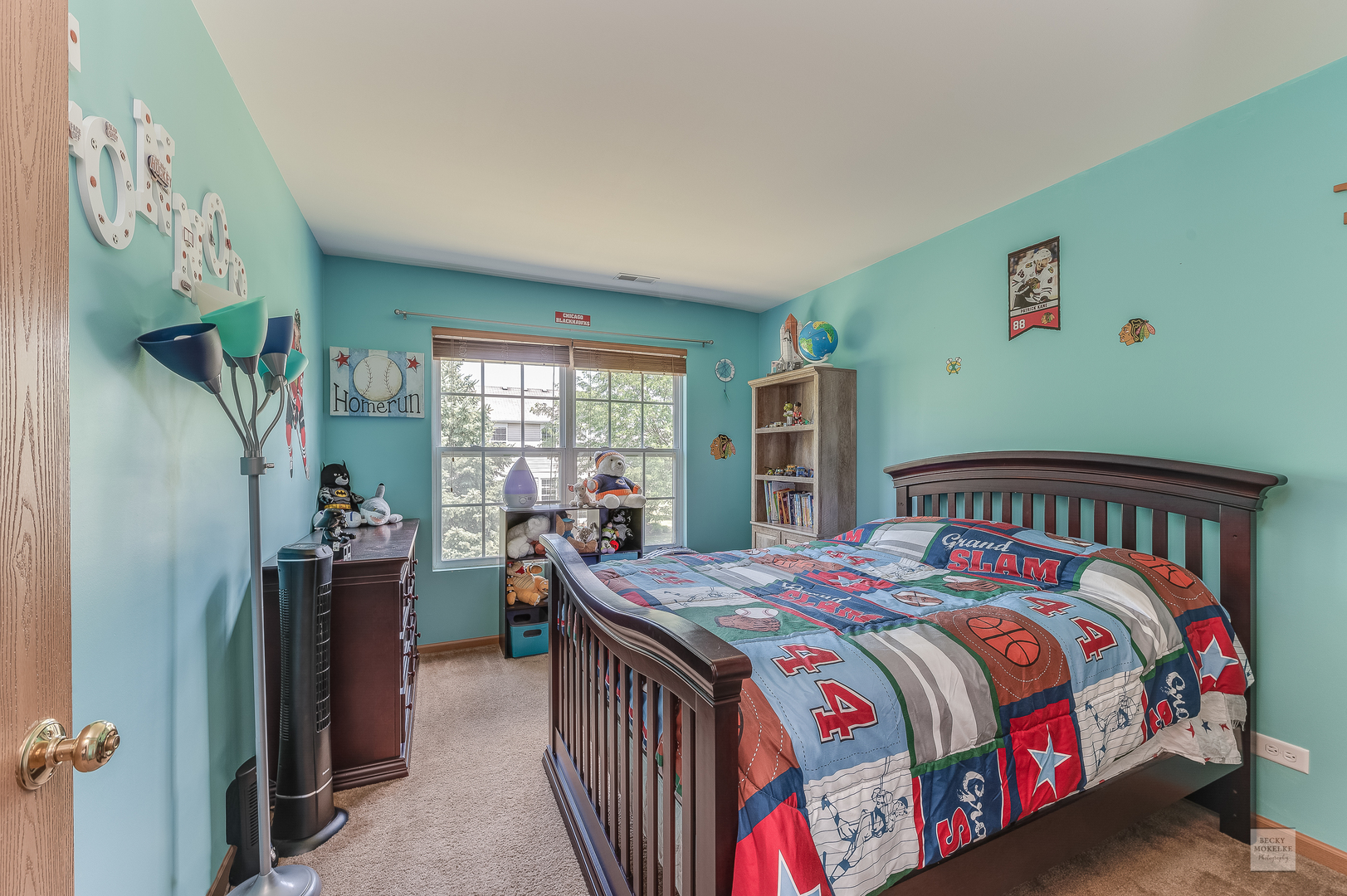 357 Grape Vine Trail Oswego, IL 60543 - Photo 20 of 27 a bedroom with a bed and large windows