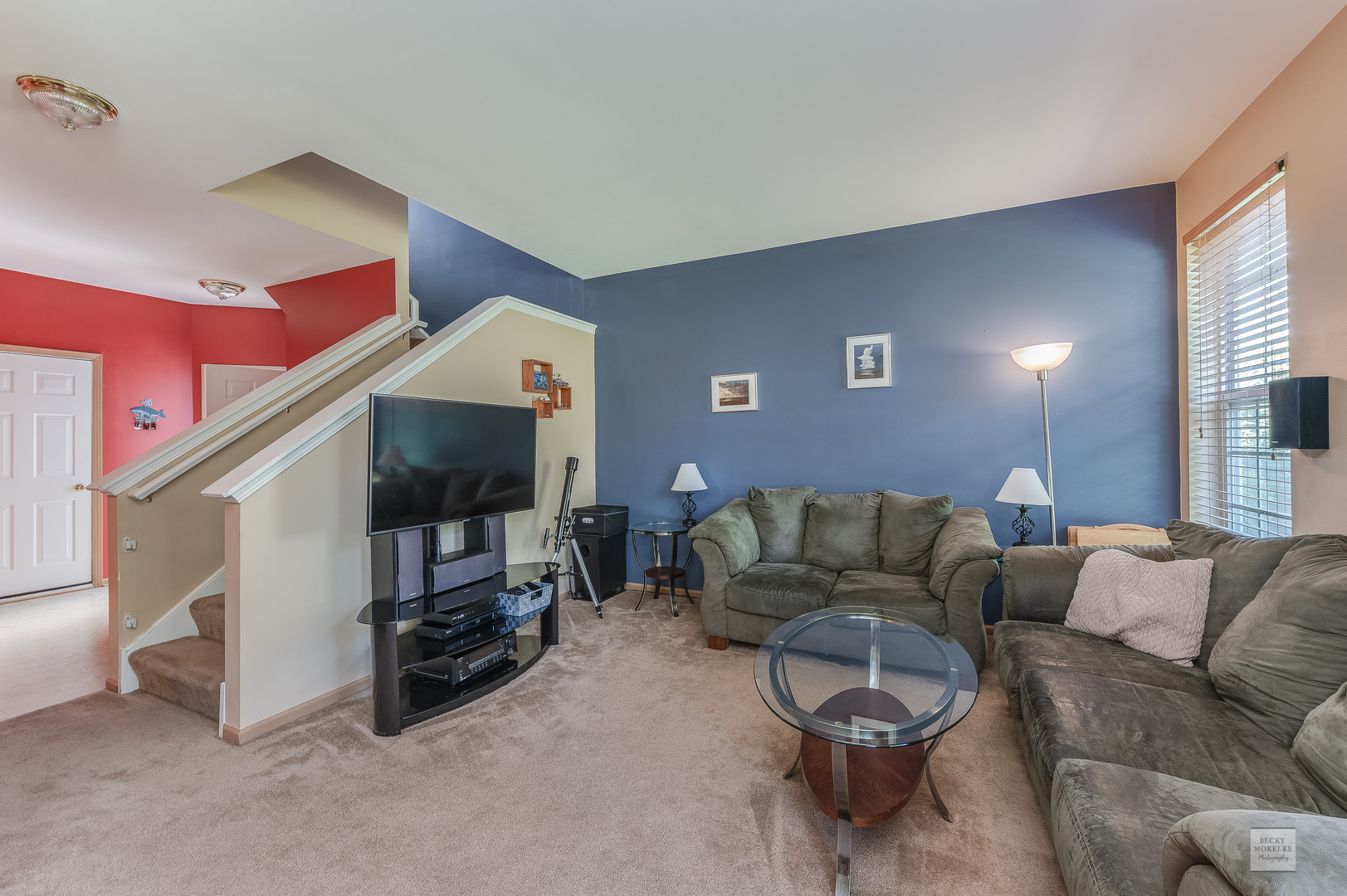 357 Grape Vine Trail Oswego, IL 60543 - Photo 10 of 27 a living room with furniture and a flat screen tv
