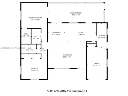 $529,000 | 5805 Northwest 72nd Avenue, Tamarac, FL 33321