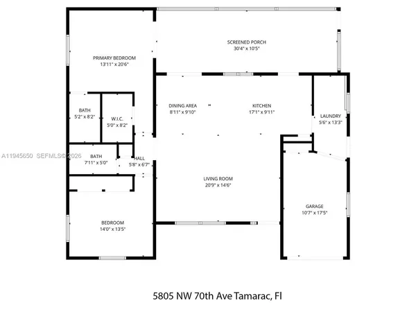 $529,000 | 5805 Northwest 72nd Avenue, Tamarac, FL 33321