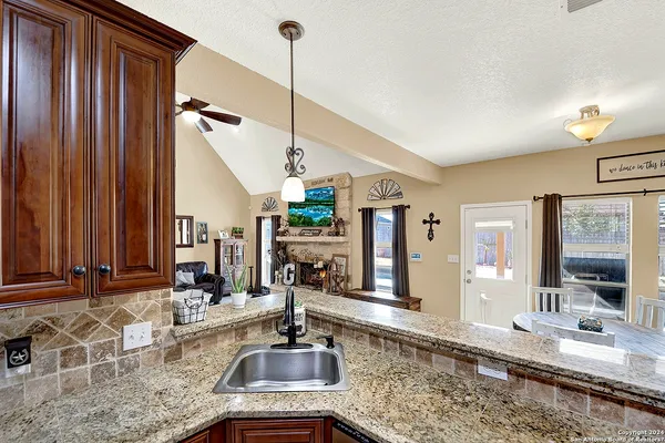 a view of a living room and living room