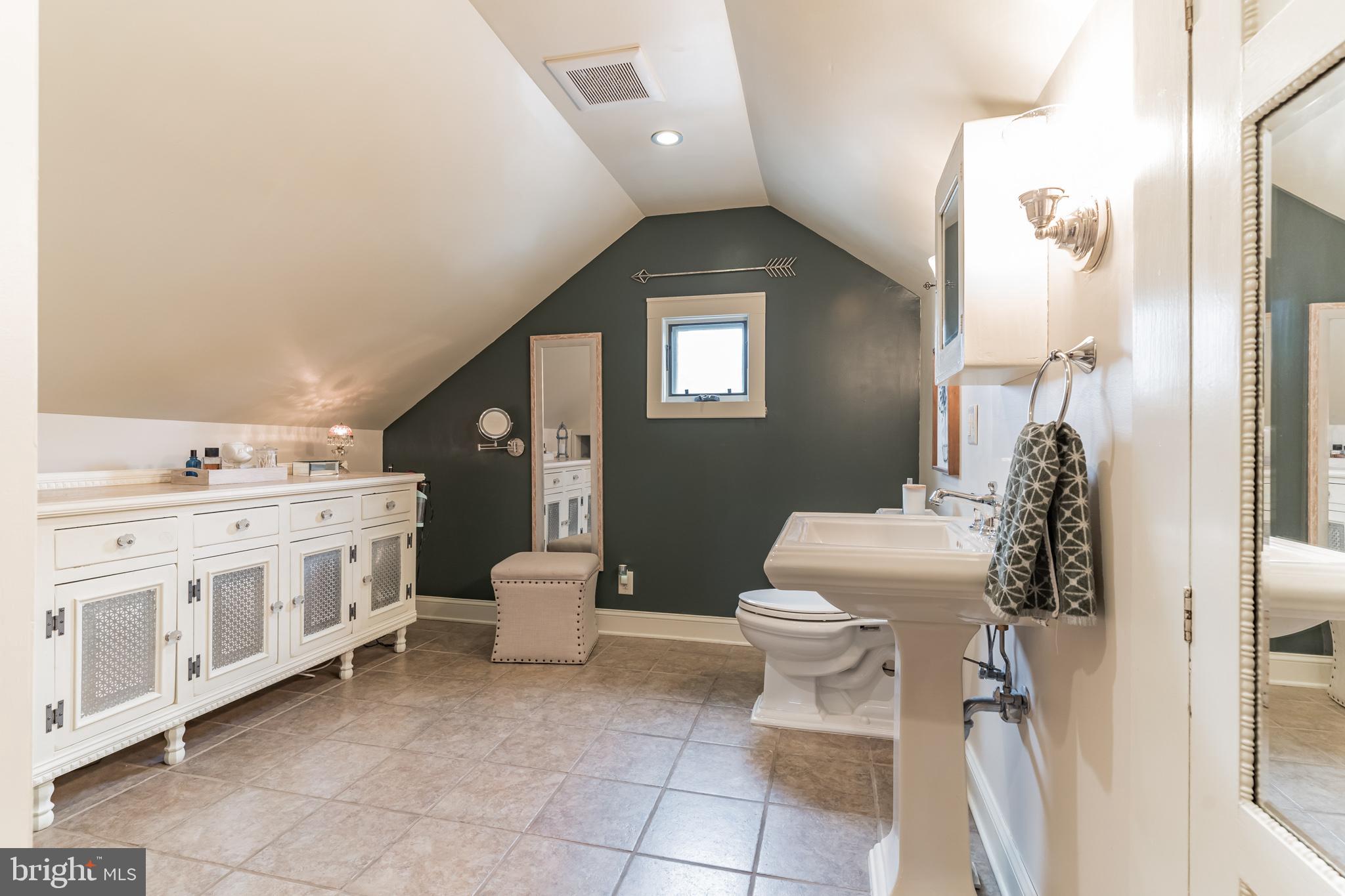 155 Cornell Road Audubon, NJ 08106 - Photo 22 of 34 Very large master bathroom with storage vanity.