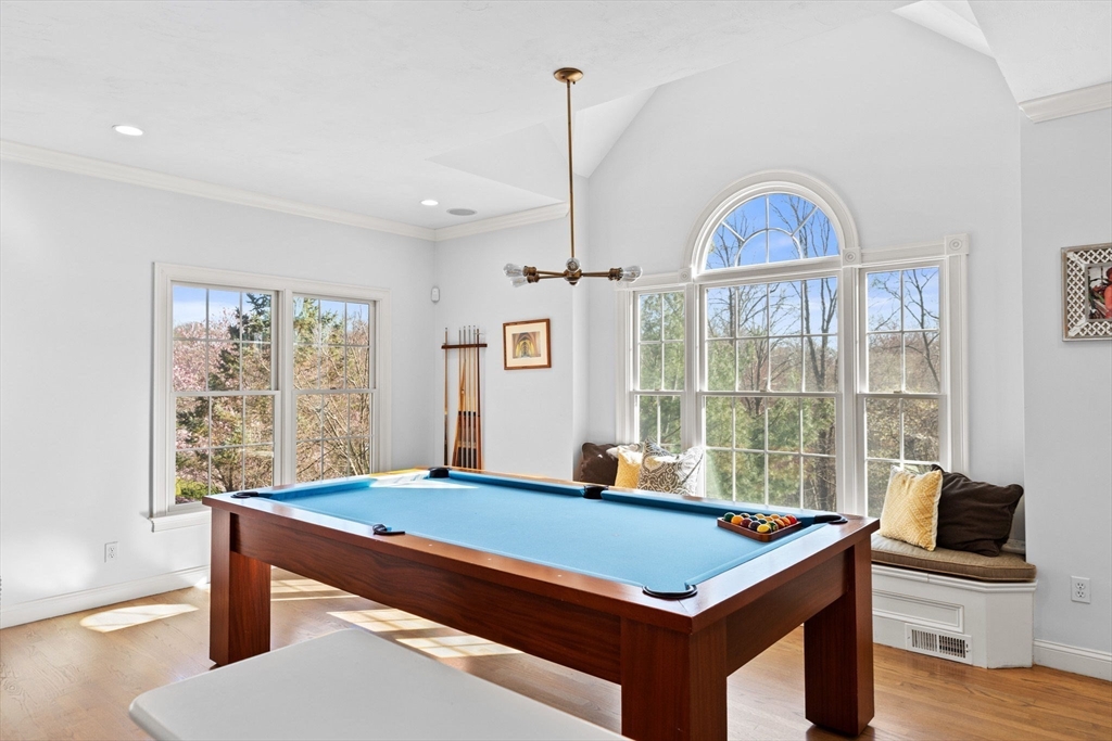 4 Baker Hill Drive Hingham, MA 02043 - Photo 18 of 40 a room with pool table and windows