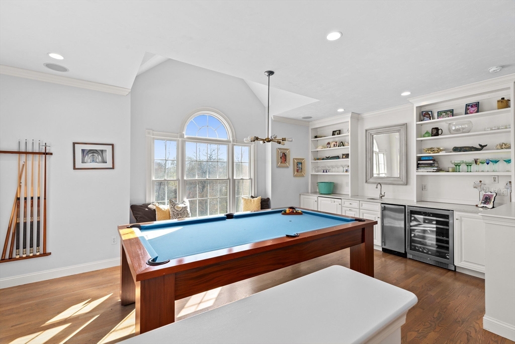 4 Baker Hill Drive Hingham, MA 02043 - Photo 19 of 40 a room with pool table and windows