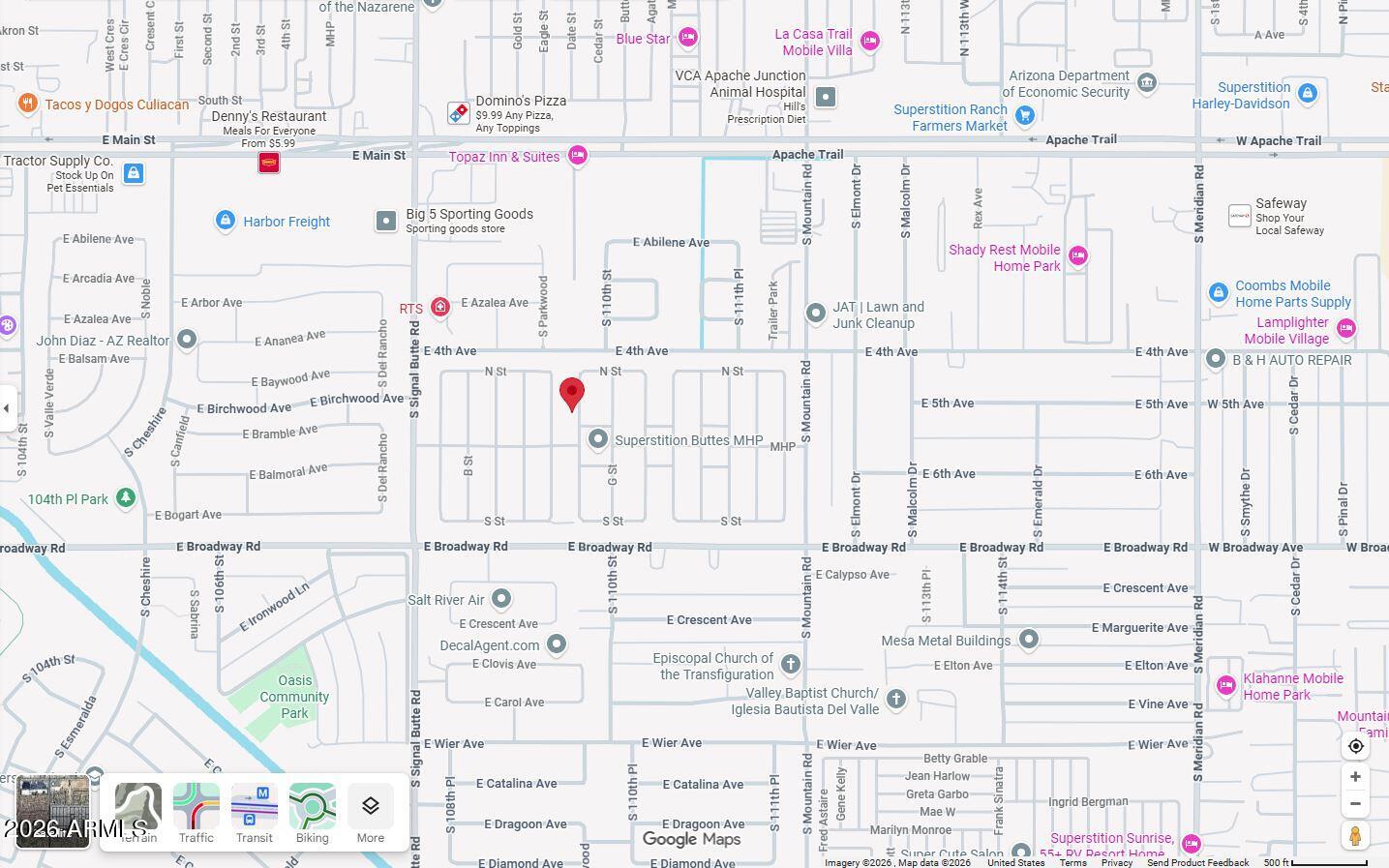 301 South Signal Butte Road, Unit 610 Apache Junction, AZ 85120 - Photo 67 of 71 Map 1
