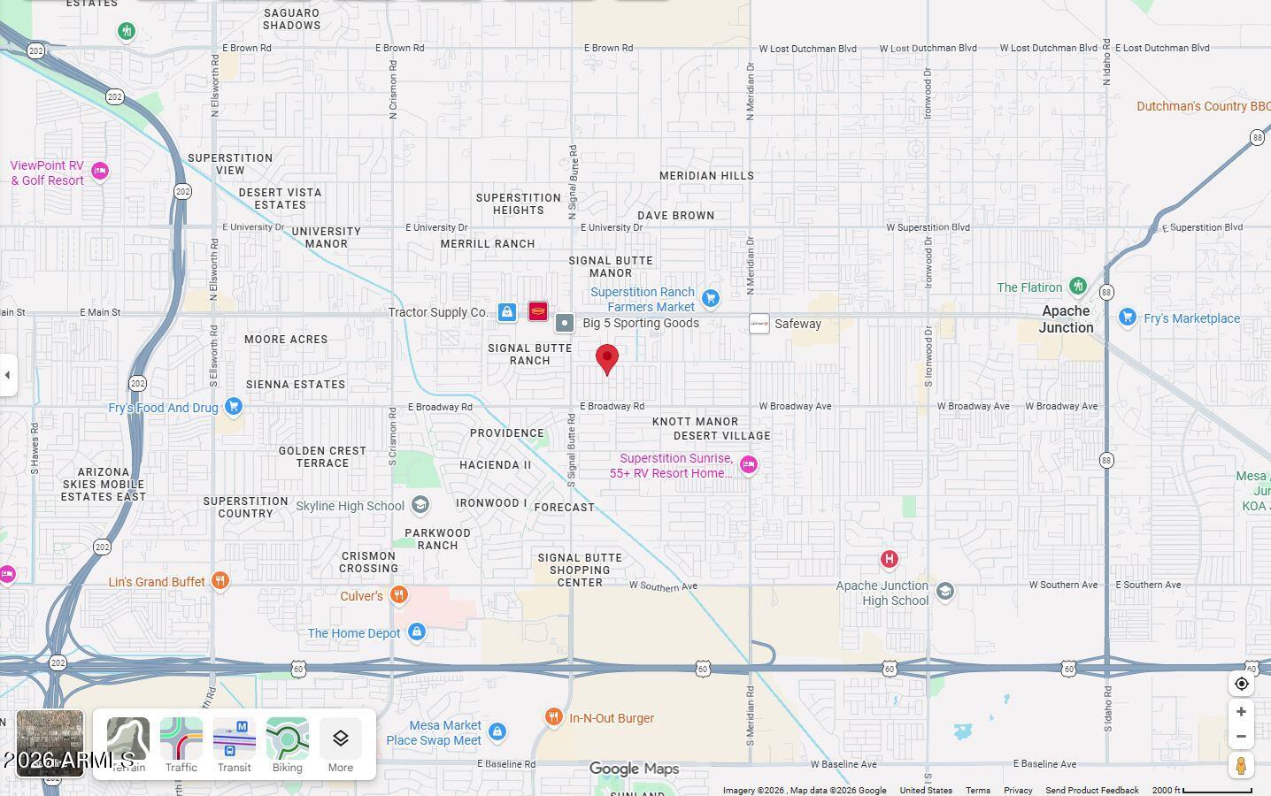 301 South Signal Butte Road, Unit 610 Apache Junction, AZ 85120 - Photo 68 of 71 Map 2