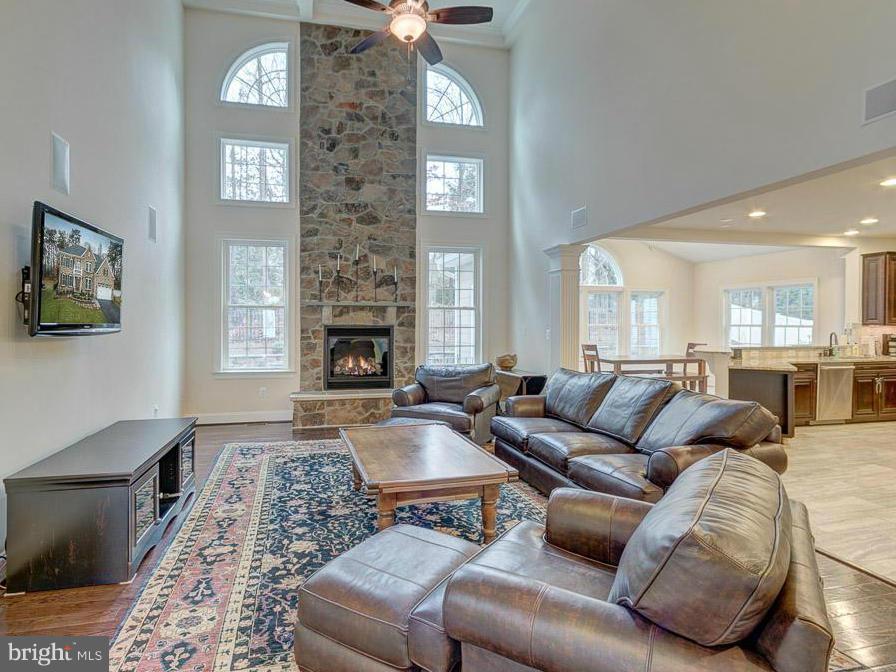 Great Room with Cathedral Ceilings