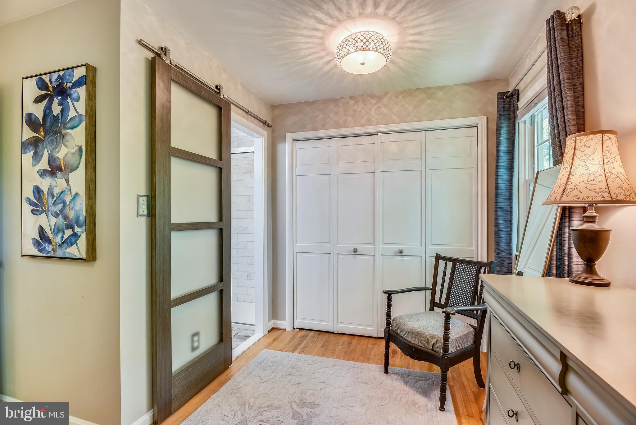 2404 Bugle Lane Reston, VA 20191 - Photo 40 of 67 Barn door entry to Master Bathroom