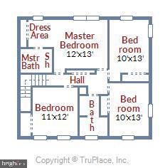 2404 Bugle Lane Reston, VA 20191 - Photo 60 of 67 Upper Level Floorplan