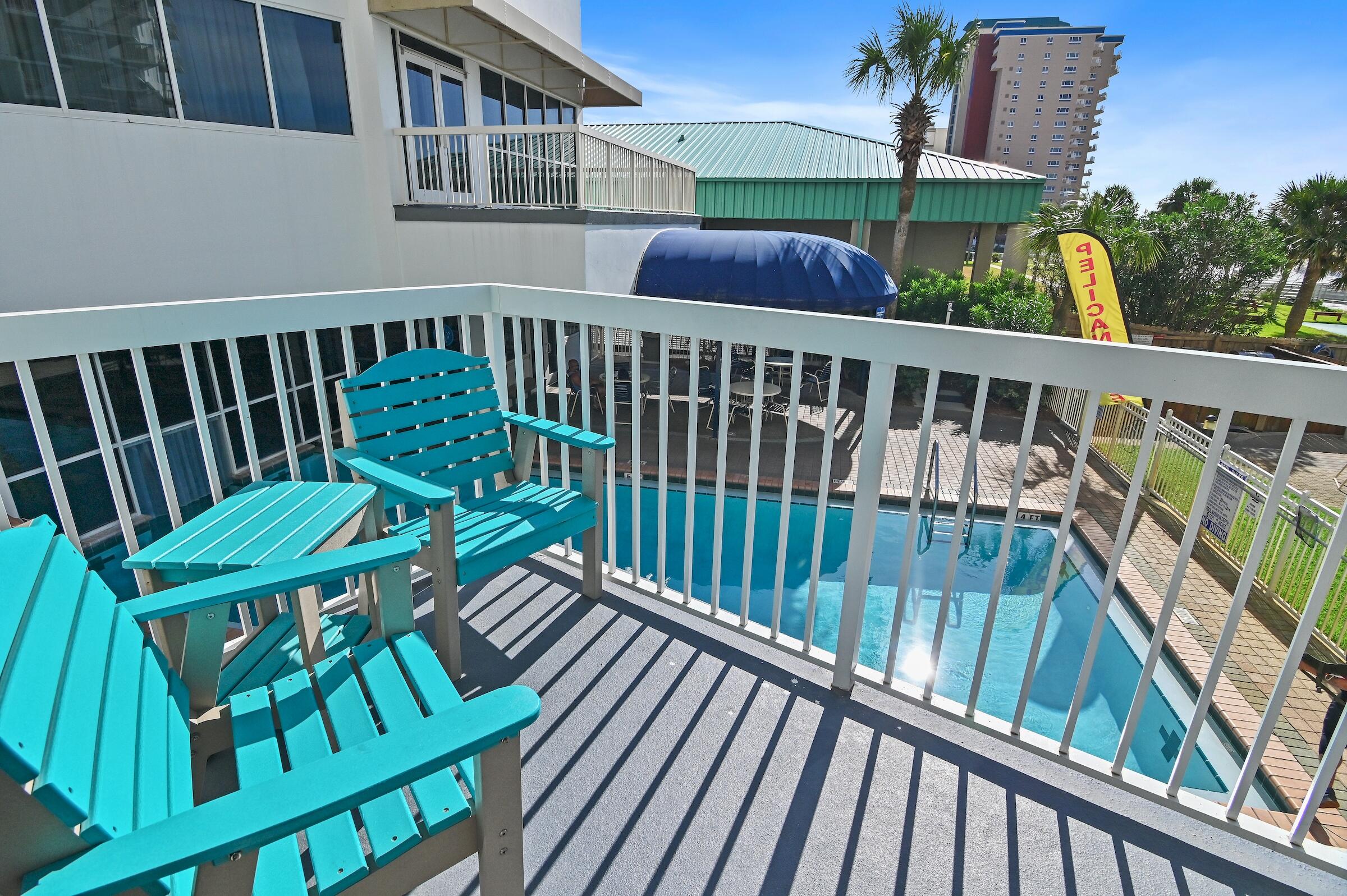 1002 Highway 98, Unit 217 Destin, FL 32541 - Photo 24 of 48 a view of a chair and table in the balcony