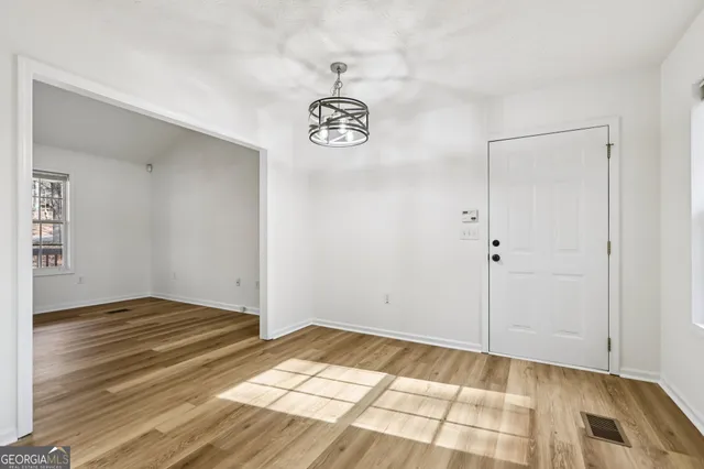 a view of an empty room