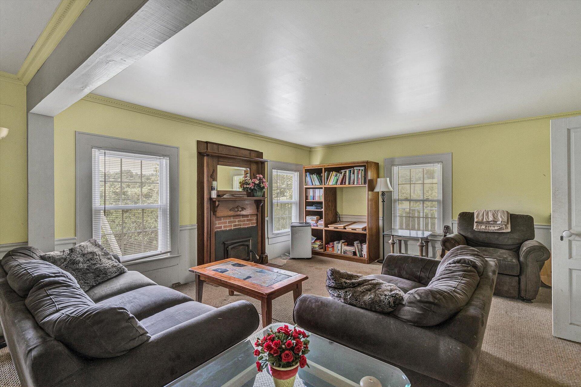 2446 Deer Run Road Ferrum, VA 24088 - Photo 44 of 144 a living room with furniture and a large window
