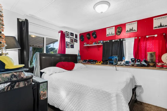 a room with musical instruments