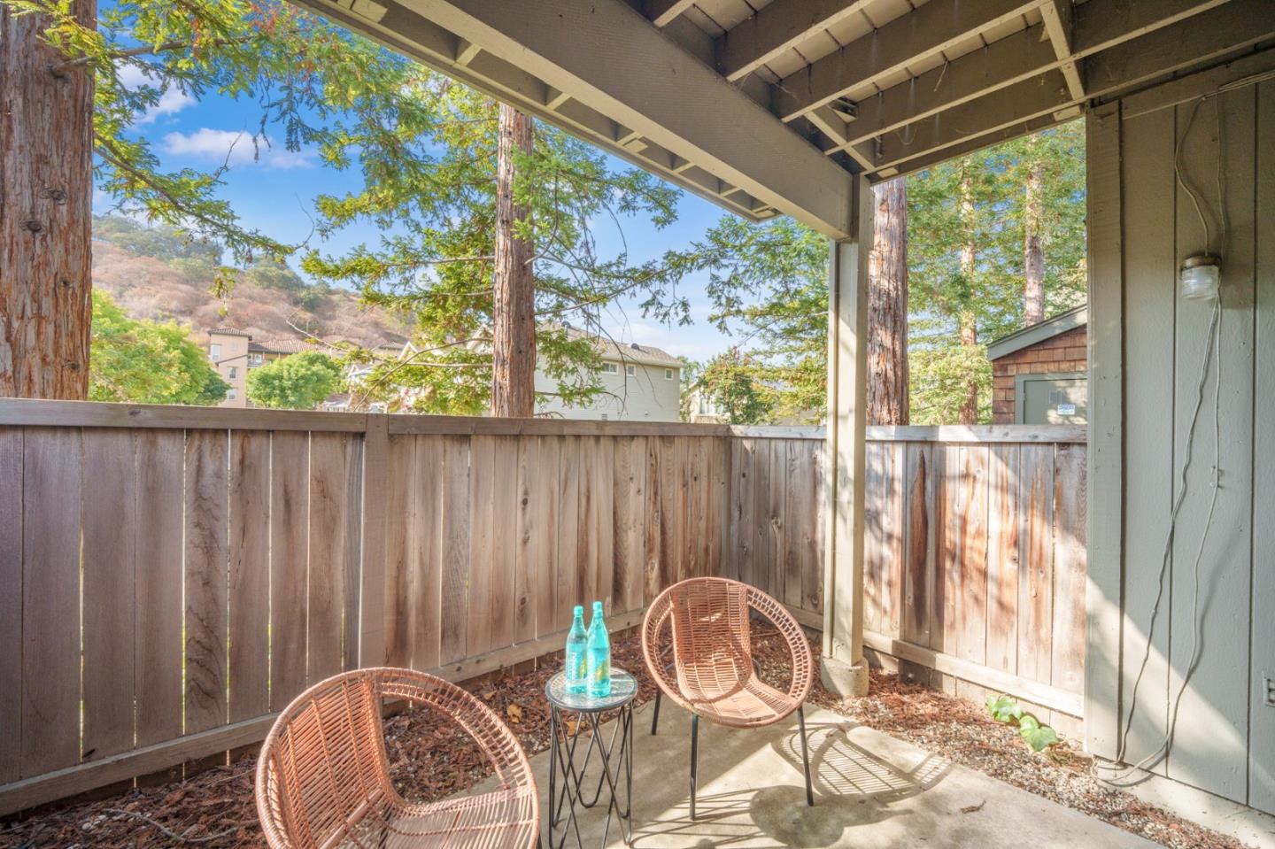 1204 La Terrace Circle San Jose, CA 95123 - Photo 17 of 26 a view of a porch with wooden floor and a swing