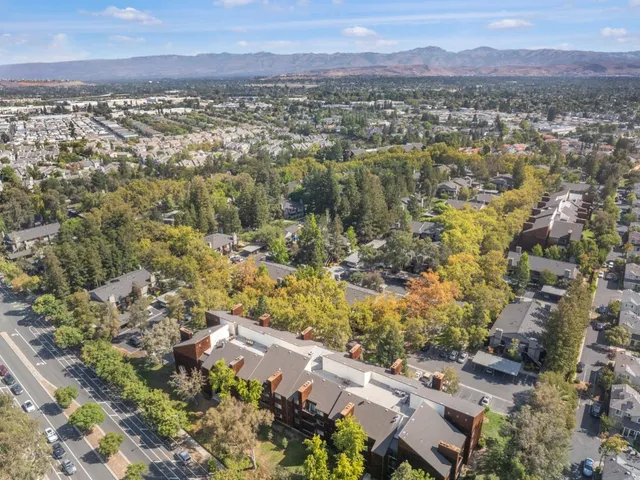 a view of city and mountain