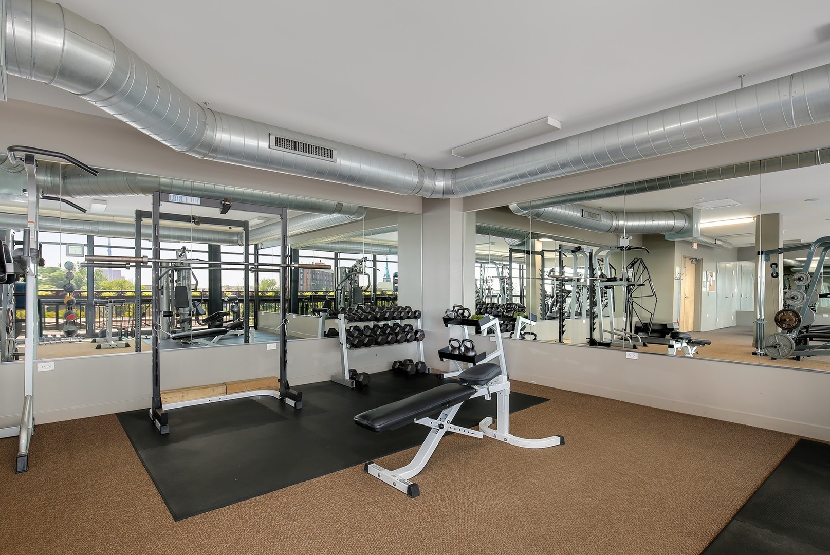 1111 West 15th Street, Unit 113 Chicago, IL 60608 - Photo 25 of 34 a view of a room with gym equipment