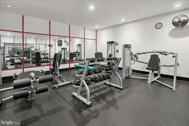 a front view of a building with street view