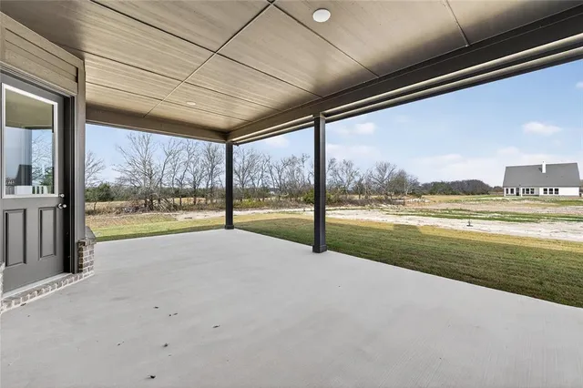 a view of an empty room