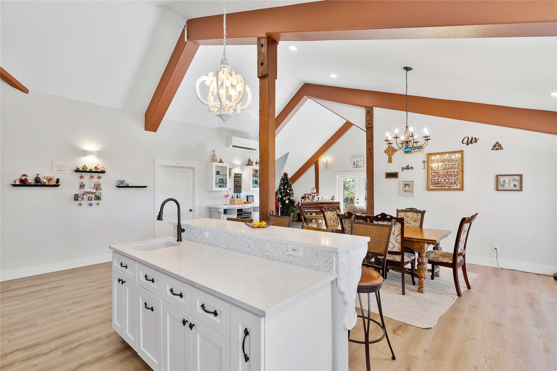6641 Eagle Road Anahuac, TX 77514 - Photo 21 of 50 a very nice looking dining room with a large window and wooden floor