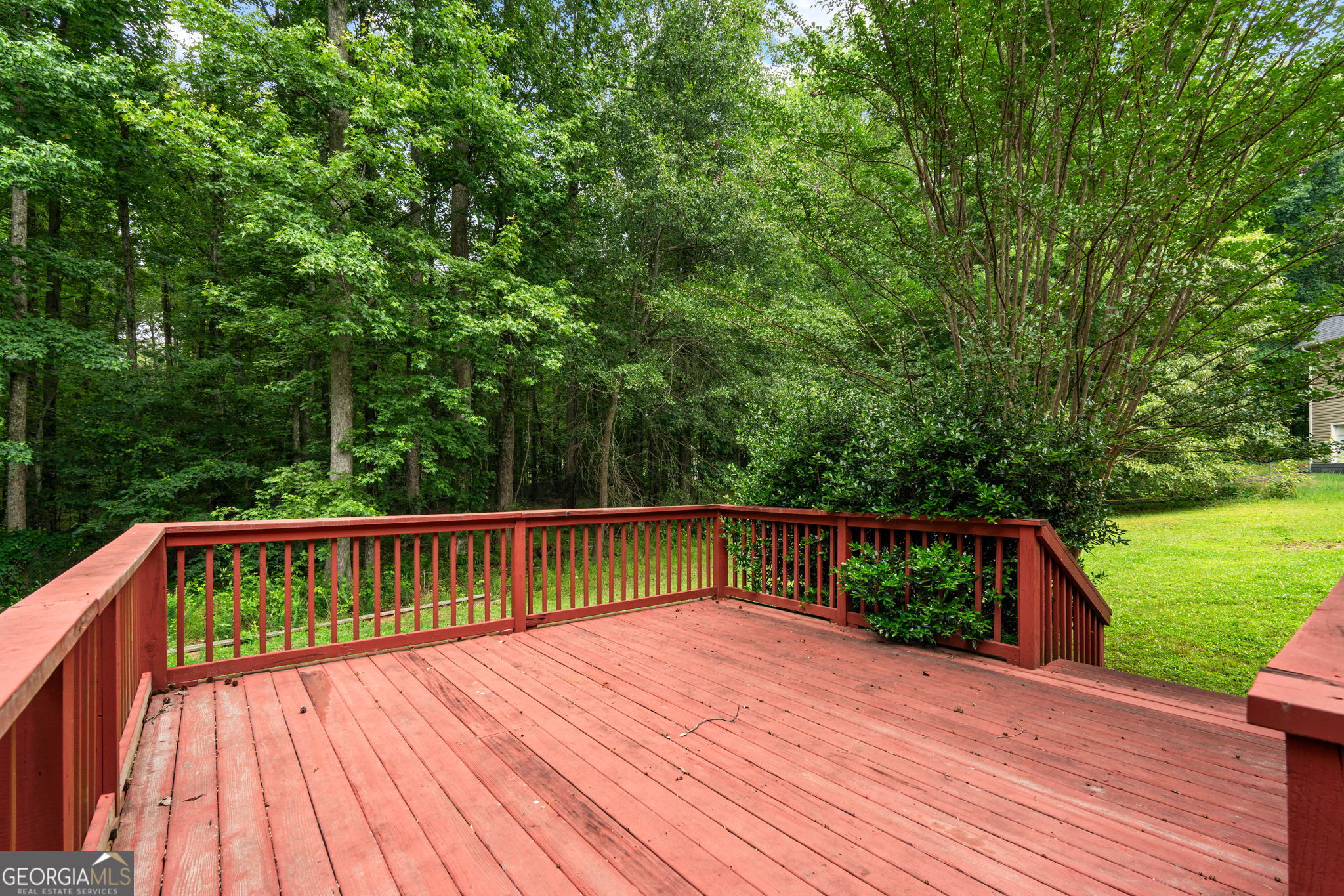 375 Gaelic Way Tyrone, GA 30290 - Photo 43 of 54 a view of deck with hardwood and deck