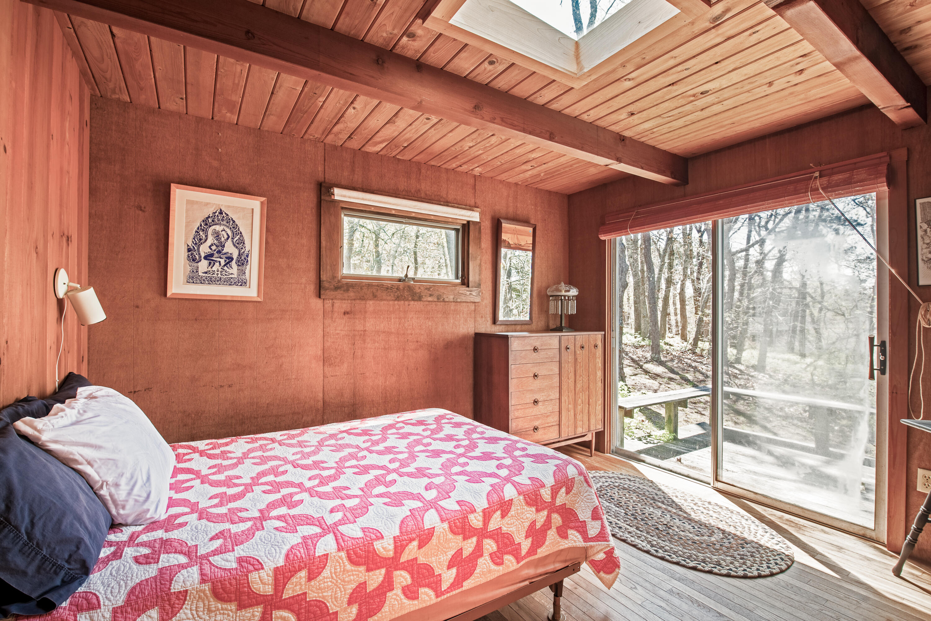 1162 Browns Neck Road Wellfleet, MA 02667 - Photo 25 of 30 a bedroom with a bed and a large window