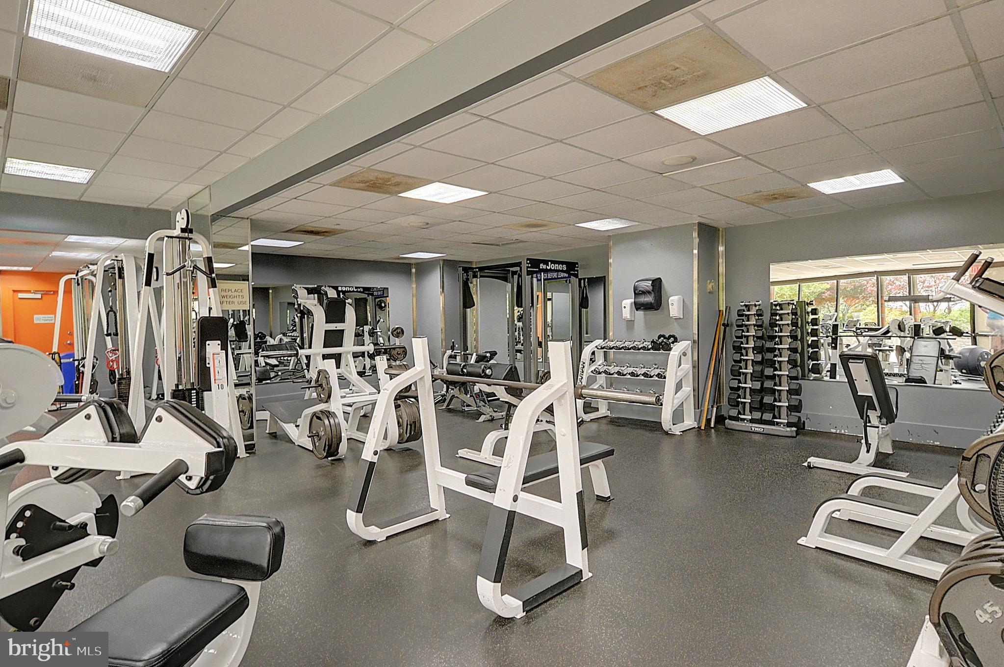5225 Pooks Hill Road, Unit 1005S Bethesda, MD 20814 - Photo 16 of 32 a view of a room with gym equipment