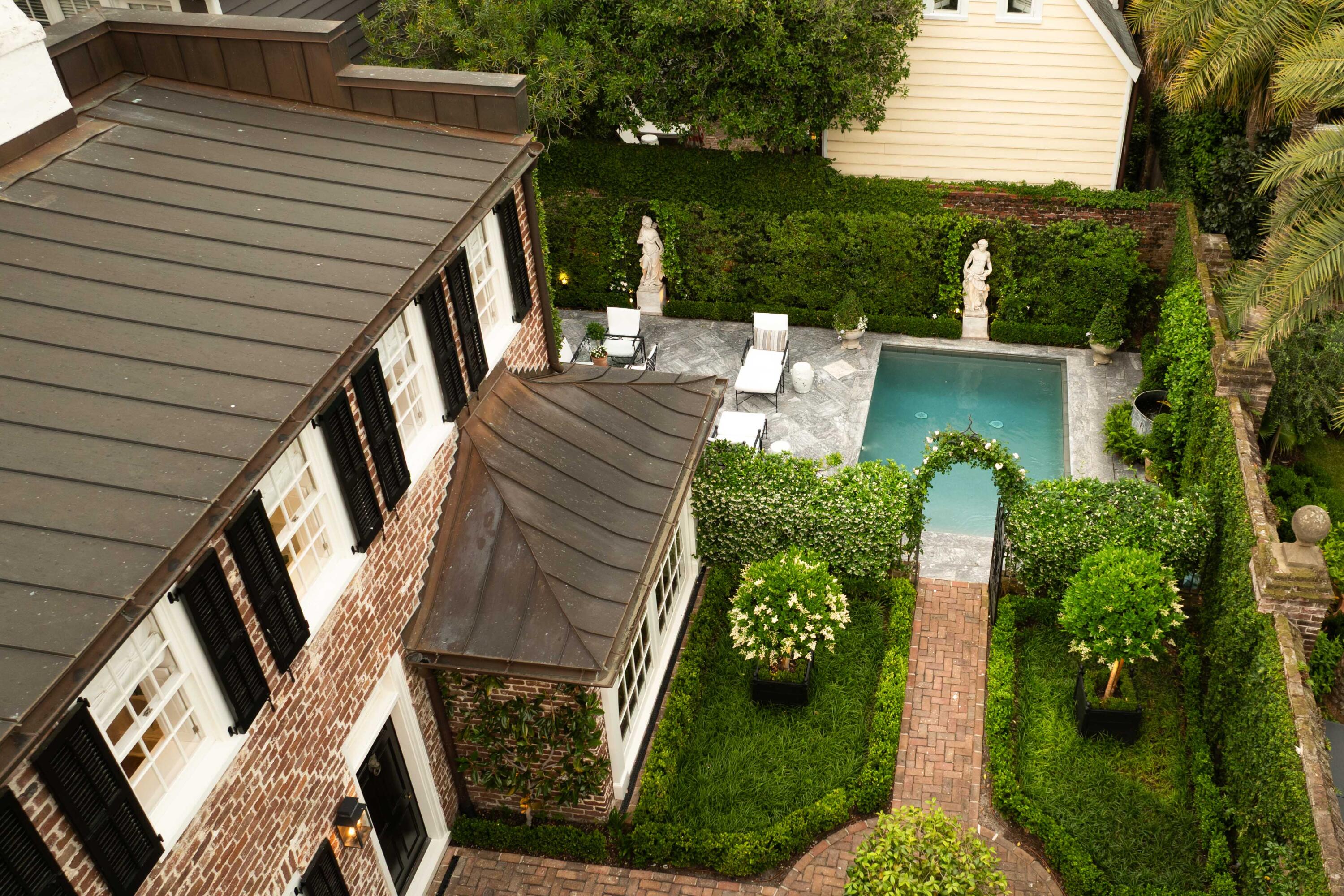 12 Orange Street Charleston, SC 29401 - Photo 76 of 78 Aerial Backyard