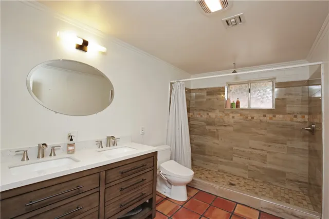 a house view with a garden space