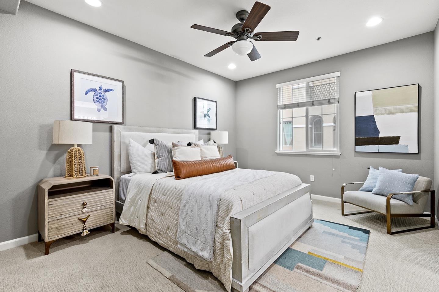 66 Parc Pl Drive Milpitas, CA 95035 - Photo 19 of 34 a bedroom with a bed and a couch