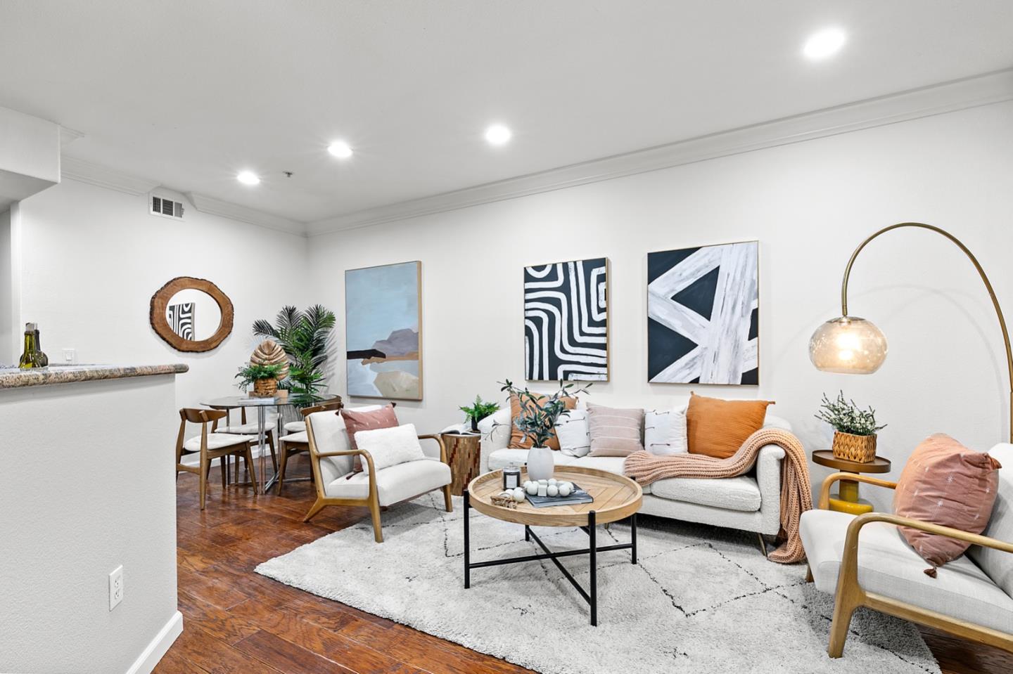 66 Parc Pl Drive Milpitas, CA 95035 - Photo 4 of 34 a living room with furniture and wooden floor
