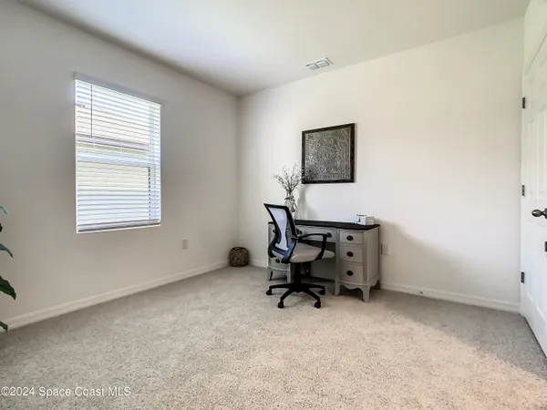 a view of workspace with a window