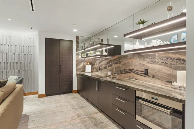 a view of a city with tall buildings