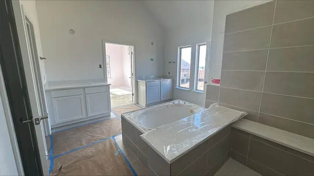 a view of utility room and window