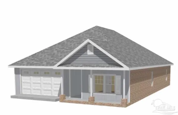 a front view of a house