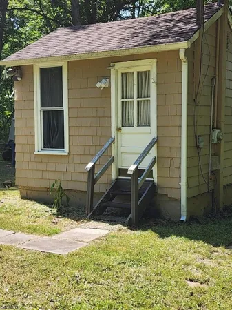 a backyard of a house