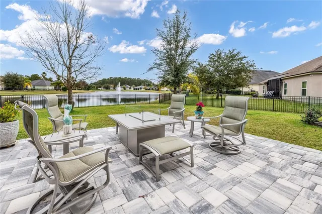 an aerial view of residential house with outdoor space