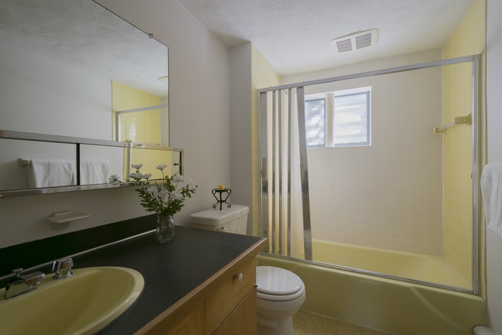 18 Peacock Farm Road Lexington, MA 02421 - Photo 28 of 30 a bathroom with a granite countertop sink toilet and mirror