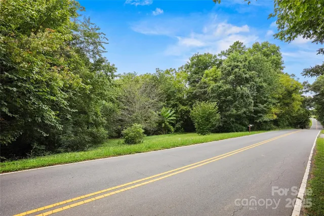 a view of a yard with a plants