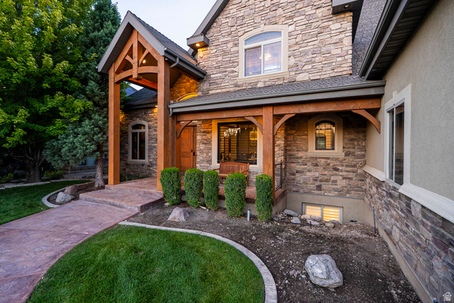 687 South 2080th Street East Springville, UT 84663 - Photo 128 of 149 Stone and stucco exterior with exposed timber accents