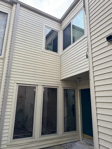 a view of a house with a window