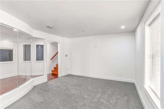 a view of an empty room