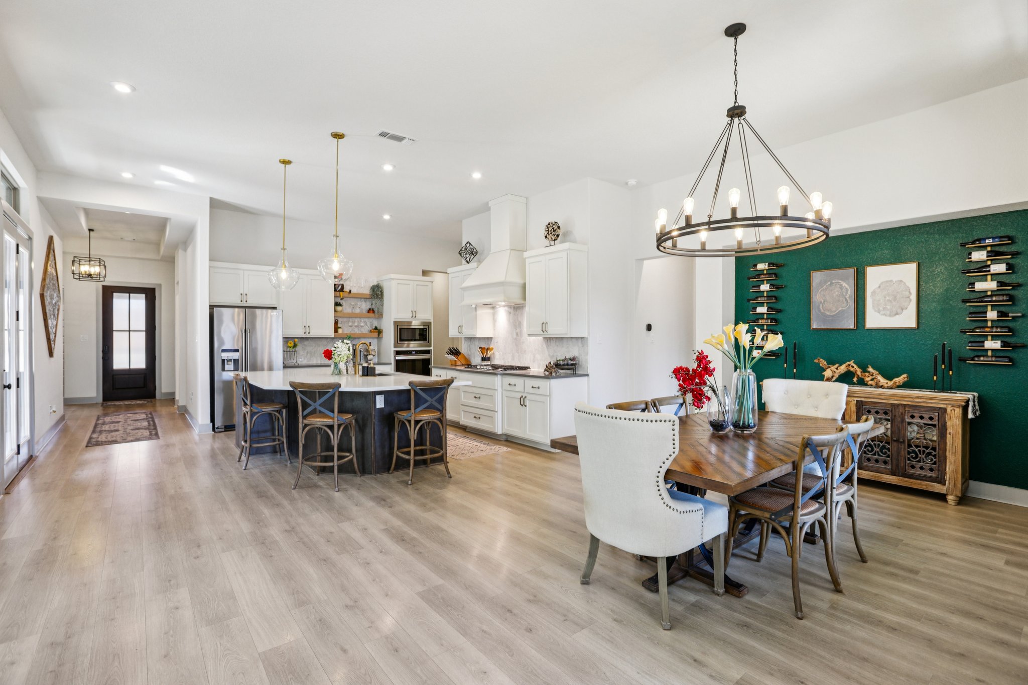 133 Lake Spring Circle Georgetown, TX 78633 - Photo 5 of 31 a dining room with furniture and wooden floor