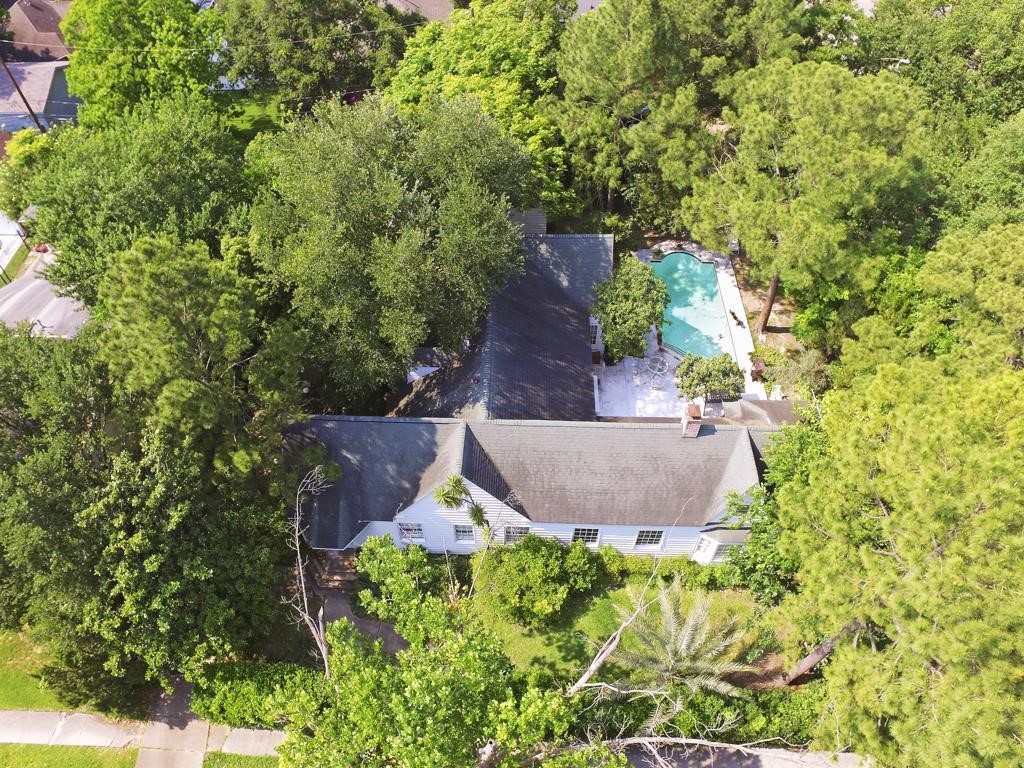 2302 Wordsworth Street Houston, TX 77030 - Photo 6 of 6 an aerial view of a house with a yard and outdoor seating