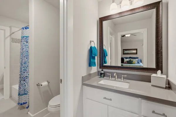 an aerial view of a house with swimming pool outdoor seating and yard